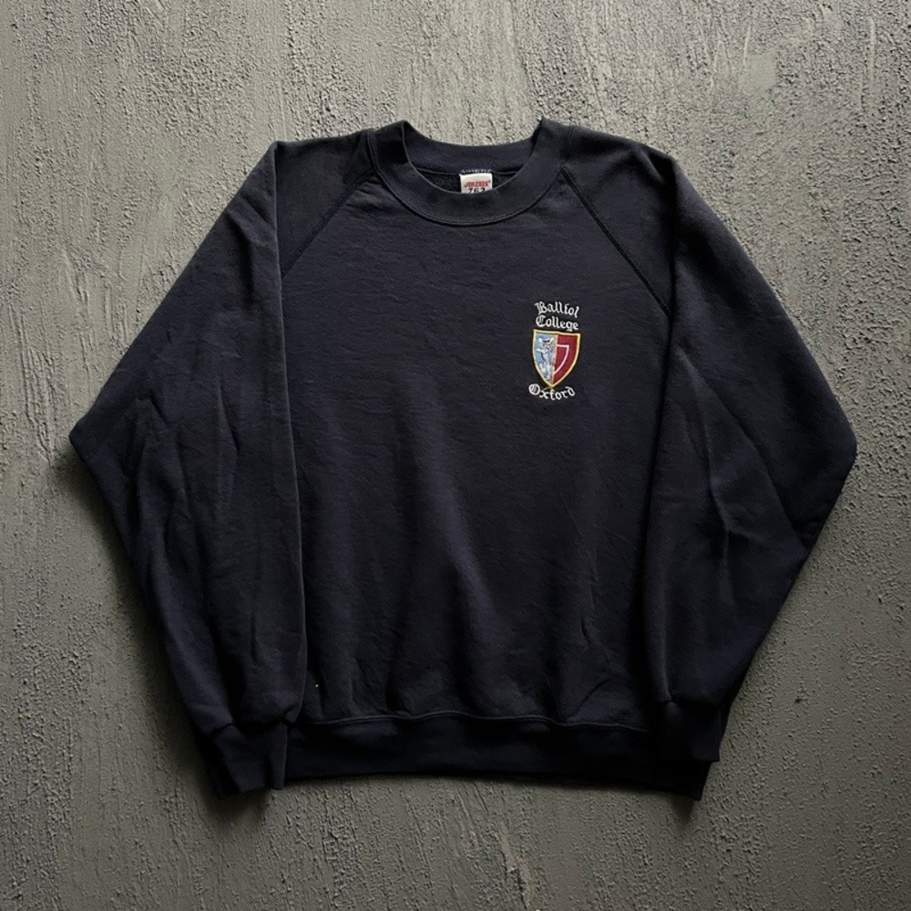 Vintage Balliol College Oxford Sweatshirt XL Blue 1990s